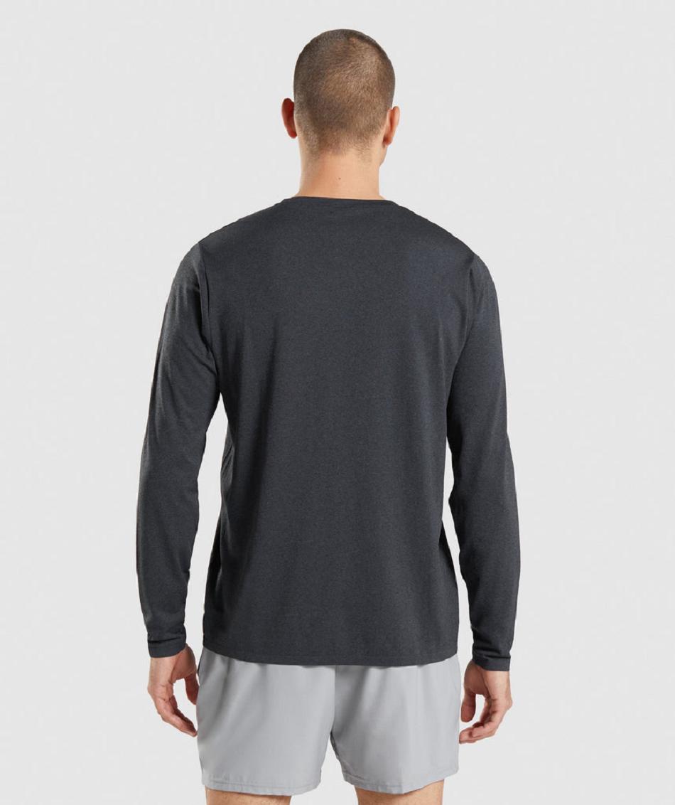 Long Sleeve Gymshark Arrival Seamless Hombre Negras | CO 3526AHK